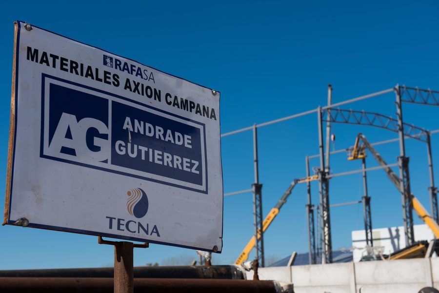 Obra de RAFA en la planta de Axion Energy, Campana