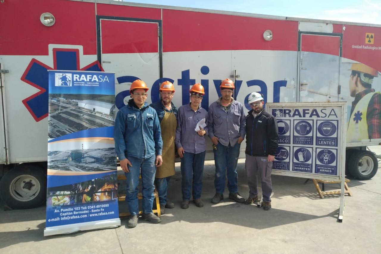 Personal de RAFA en la planta industrial de Ricardone